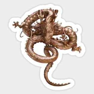 CooL Gold Dragon Sticker